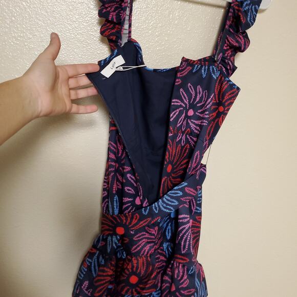 NWT LIKELY Floral Coquette Mini Party Cocktail Ruffle Sundress Dress Sz 6 - Picture 10 of 11